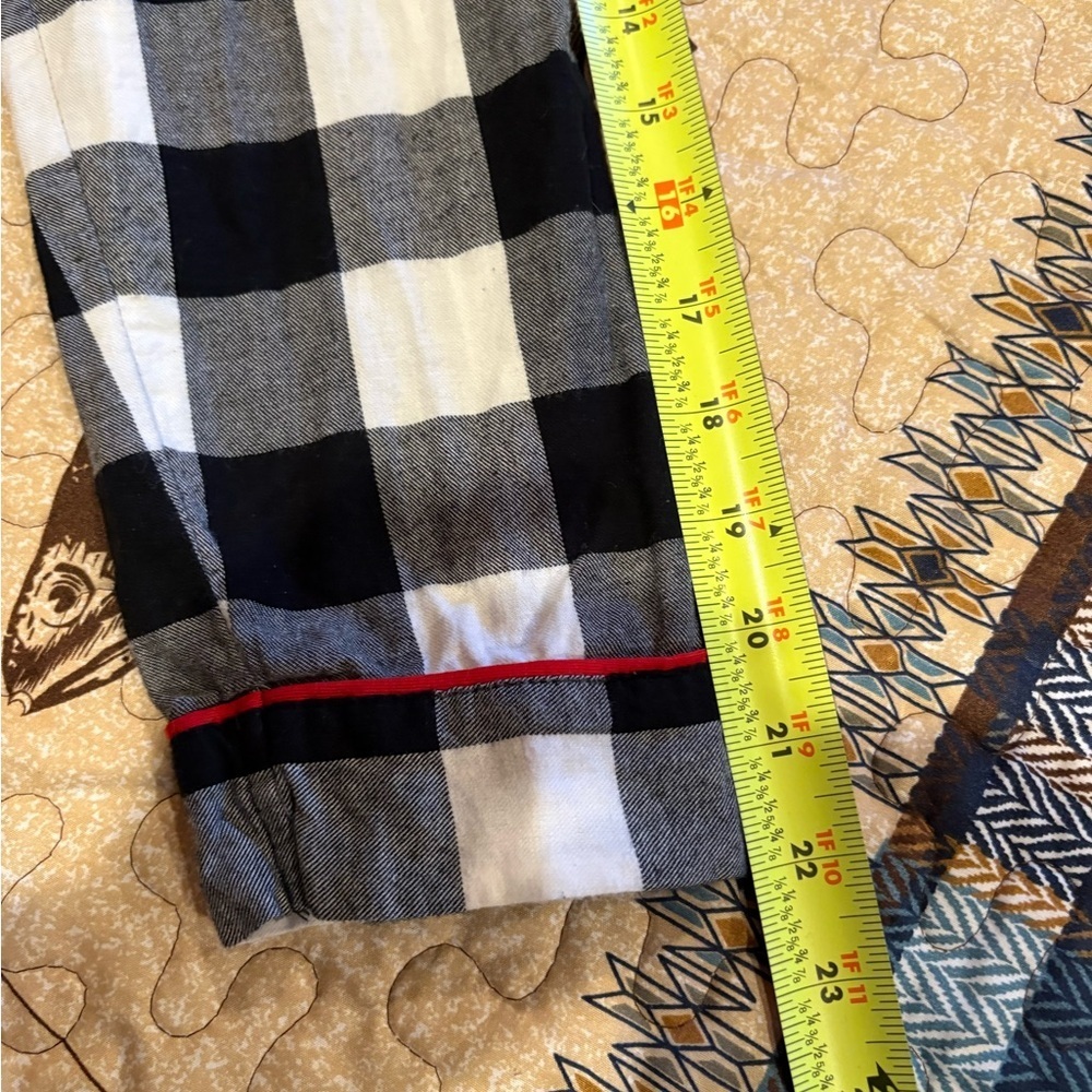 Wondershop Black and White buffalo check/red piping  Pajama Set women’s XS - Picture 11 of 16